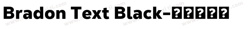 Bradon Text Black字体转换